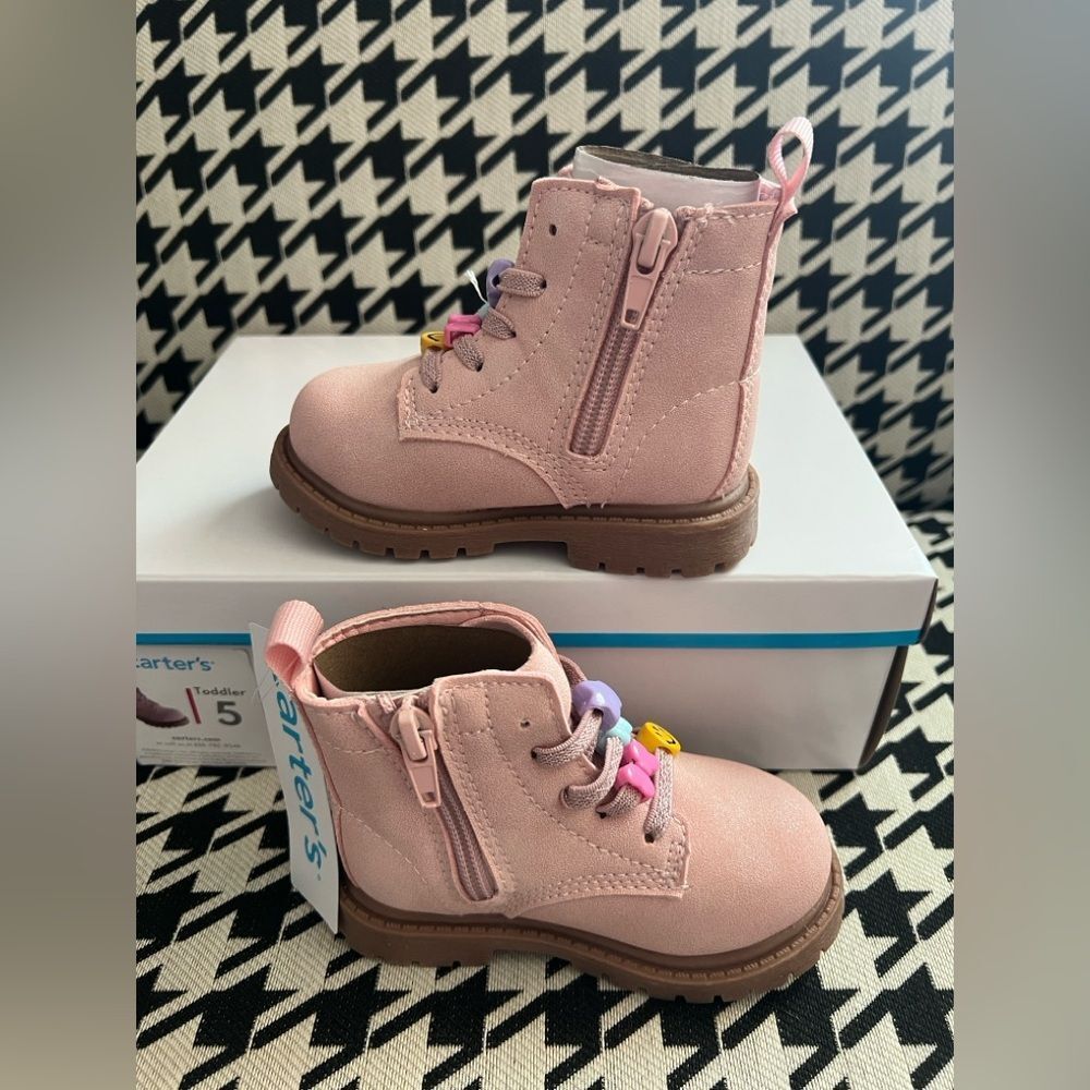 Carter's Beatris Toddler Girls Casual Ankle Boots- Size 5 - Picture 3 of 7